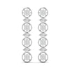 Halo Link Diamond Earrings