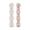 Halo Link Diamond Earrings
