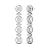 Halo Link Diamond Earrings