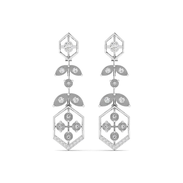 HexaGlow Dangler Diamond Earrings