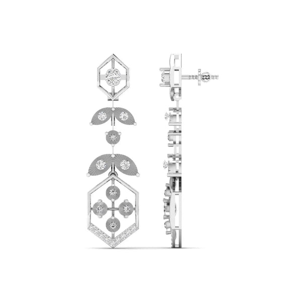 HexaGlow Dangler Diamond Earrings