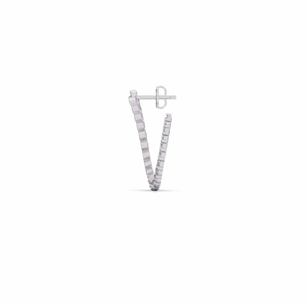 Huggie Hoop Diamond Earrings