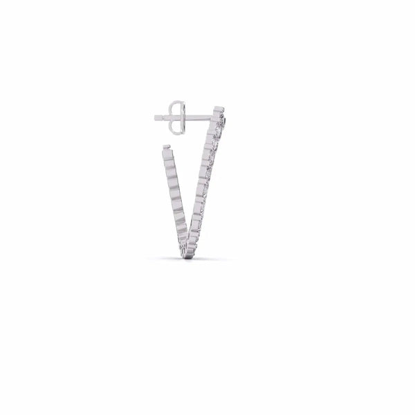 Huggie Hoop Diamond Earrings