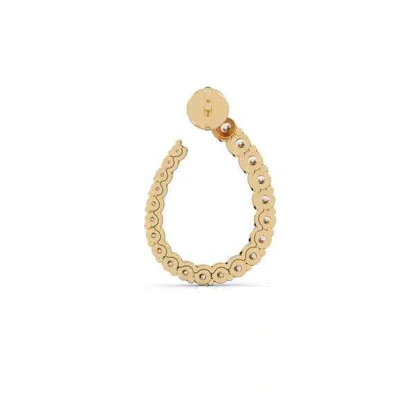 Huggie Hoop Diamond Earrings