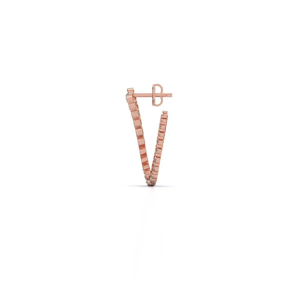 Huggie Hoop Diamond Earrings