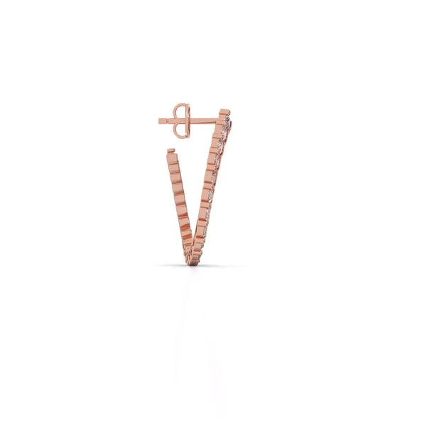 Huggie Hoop Diamond Earrings