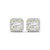 Large Diamond Halo Studs for Women