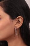 Leaf Design Drop Earrings