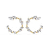 Leaf Design Hoop Earrings