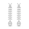 Leaf Drop Diamond Earrings