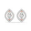 Marquise Diamond Halo Studs