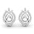 Marquise & Round Diamond Knot Earring