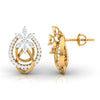 Marquise & Round Diamond Knot Earring