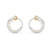 Marquise & Round Diamonds Hoop Earring