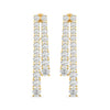 Minimalist Diamond Bar Earrings