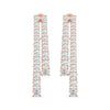 Minimalist Diamond Bar Earrings