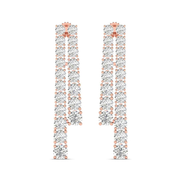 Minimalist Diamond Bar Earrings