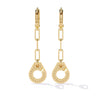 Minimalist Gold Diamond Earrings