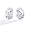 Modern Diamond Stud Earrings