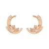 Modern Hoop Diamond Earrings