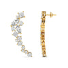 Multi-Shape Diamond Climber Earrings