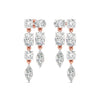 Multi-Shape Diamond Drop Earrings