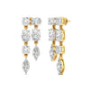 Multi-Shape Diamond Drop Earrings