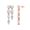 Multi-Shape Diamond Drop Earrings