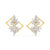 Multi-Shape Diamond Gold Earrings