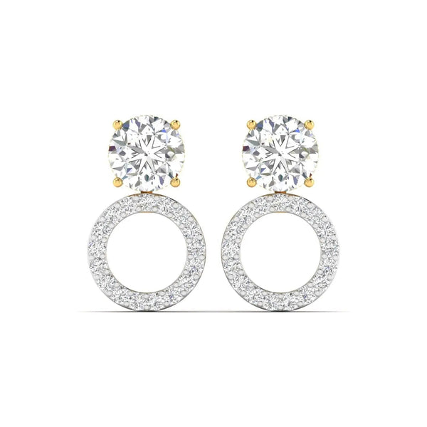Orbit Diamond Three-way Studs Earrings