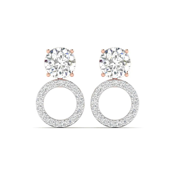Orbit Diamond Three-way Studs Earrings