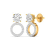 Orbit Diamond Three-way Studs Earrings