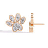 Paw Stud Diamond Earrings