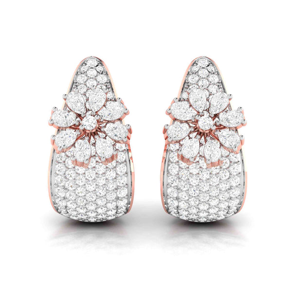 Petal & Pear Diamond Earrings