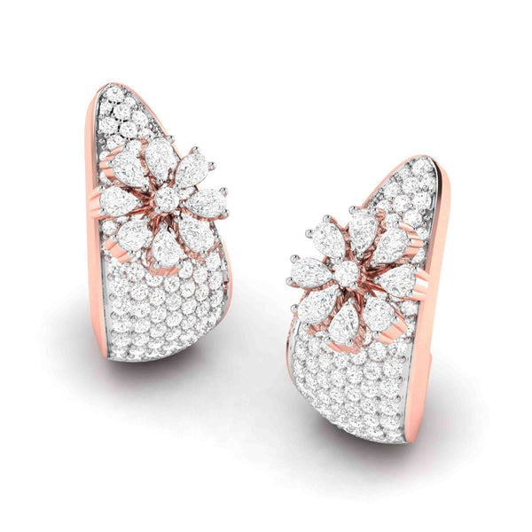 Petal & Pear Diamond Earrings