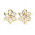 Pretty Flower Studs with Diamond Sparkle