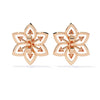 Pretty Flower Studs with Diamond Sparkle