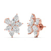 Pear & Marquise Diamond Cluster Floral Earrings