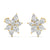 Pear & Marquise Diamond Cluster Floral Earrings