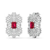 Rosé Crest Diamond Earrings