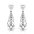 Round Cut Diamond Chandelier Earrings