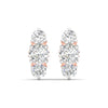 Round Cut Diamonds Triple Threat Drops Earrings