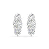 Round Cut Diamonds Triple Threat Drops Earrings