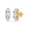 Round Cut Diamonds Triple Threat Drops Earrings