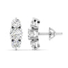 Round Cut Diamonds Triple Threat Drops Earrings