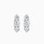 Round Cut Three Diamonds Drop Earring