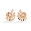 Round Diamond Cluster Earrings