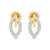 Round Diamond Gold Earrings