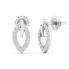 Round Diamond Gold Earrings