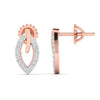 Round Diamond Gold Earrings